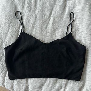 Black crop top, 8